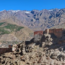 Imlil with the eastern mountain range which is almost 3900 meters high